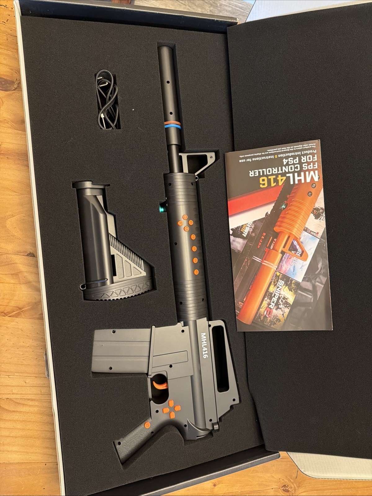 MHL416 – Pro PS4/PS5 Wireless Gun Controller Rifle – Motion Aiming FPS Feedback