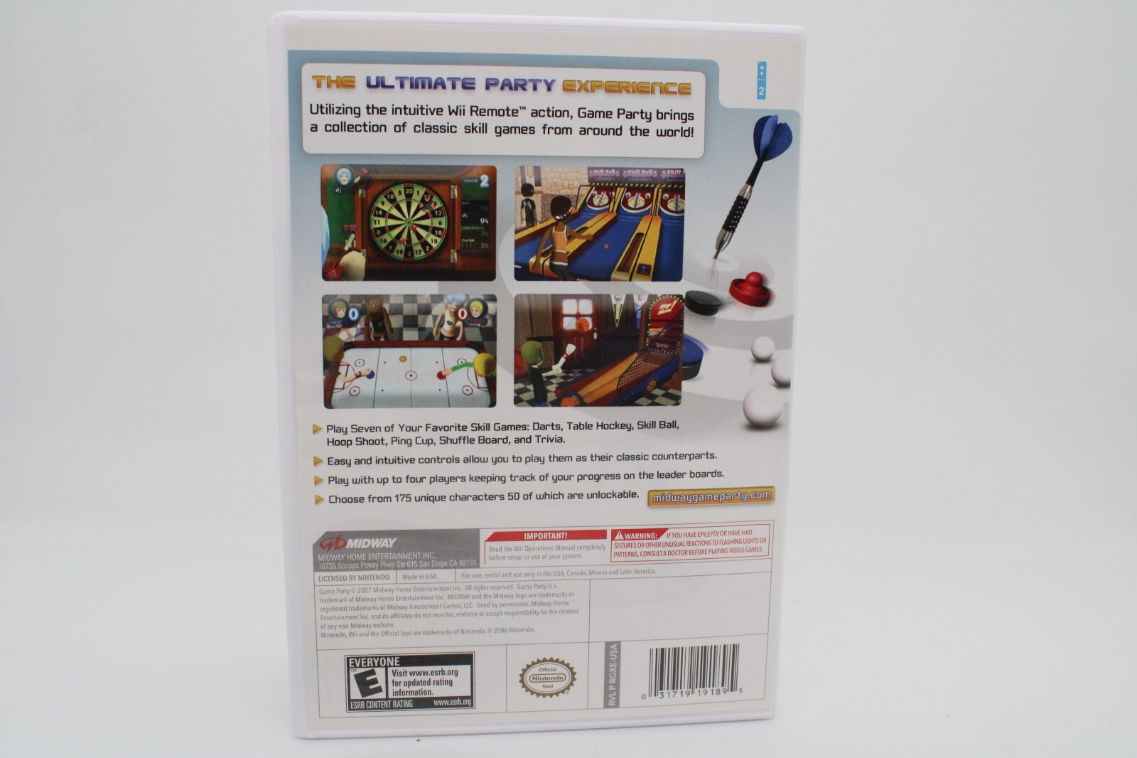 Refurbished Nintendo Wii Game Party 1 Complete CIB Excellent Pristine Mint