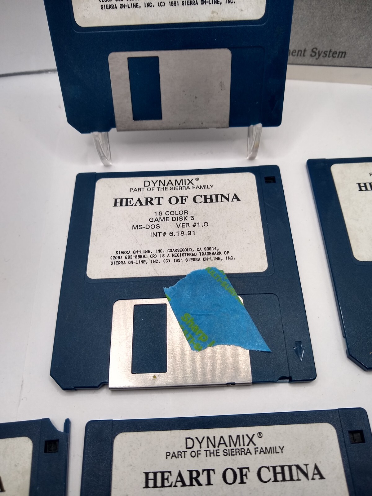 HEART OF CHINA GAME PC MS-DOS COMPUTER 3.5″ INCH FLOPPY DISK(S) TESTED See Desc!