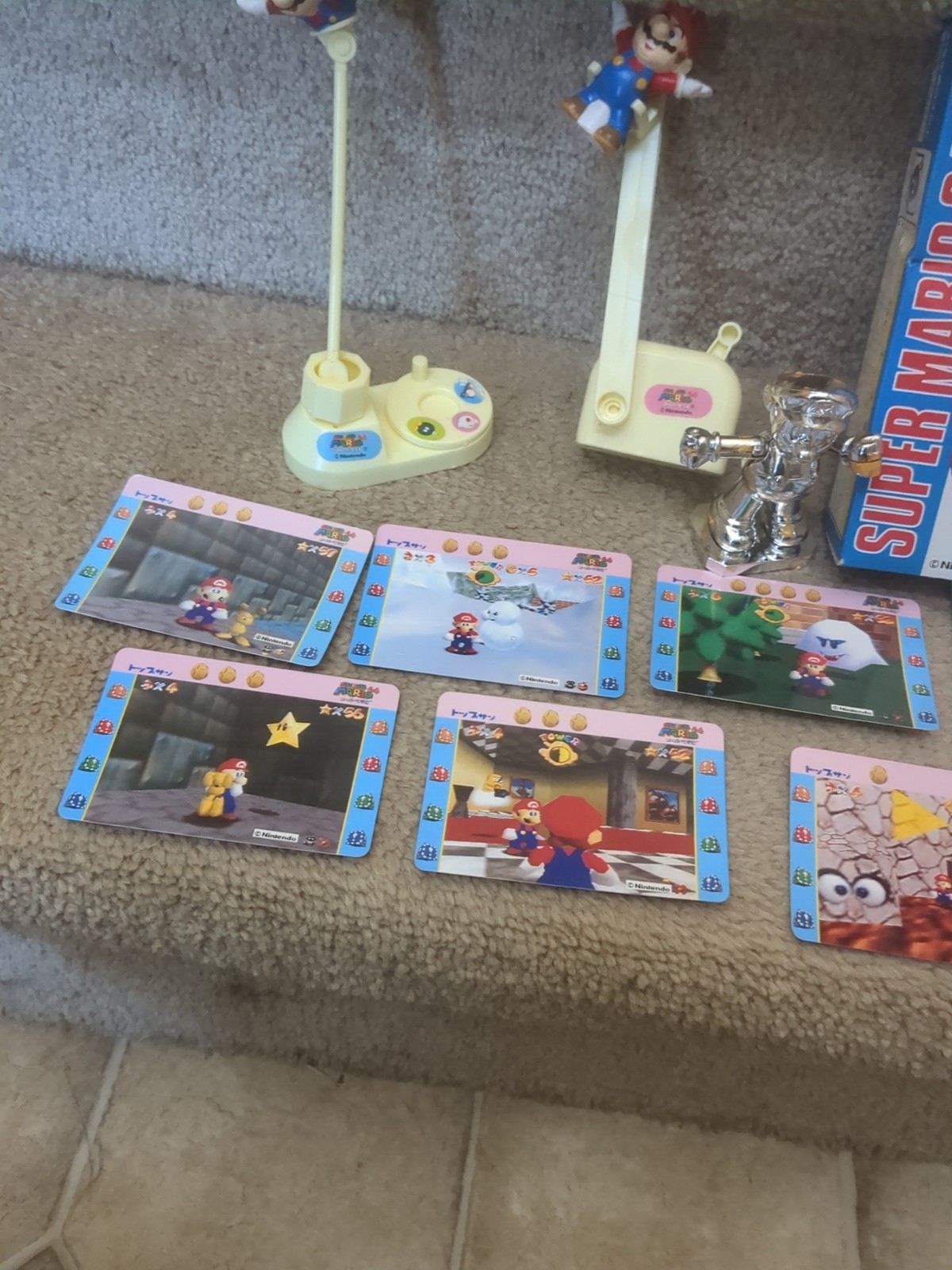 SUPER MARIO 64 Prizes Rare Japan Toys Pins Rare N64 Figure Bowser Peach Wing Cap