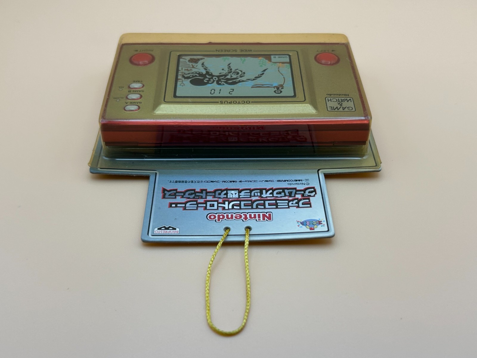 NO GAME Nintendo Game & Watch Banpresto Card Case OCTOPUS Sealed NOS