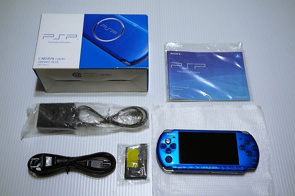 PSP Playstation Portable Vibrant Blue PSP-3000 VB from Japan Game SONY
