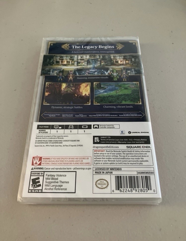 Dragon Quest III HD-2D Remake Nintendo Switch (Brand New)