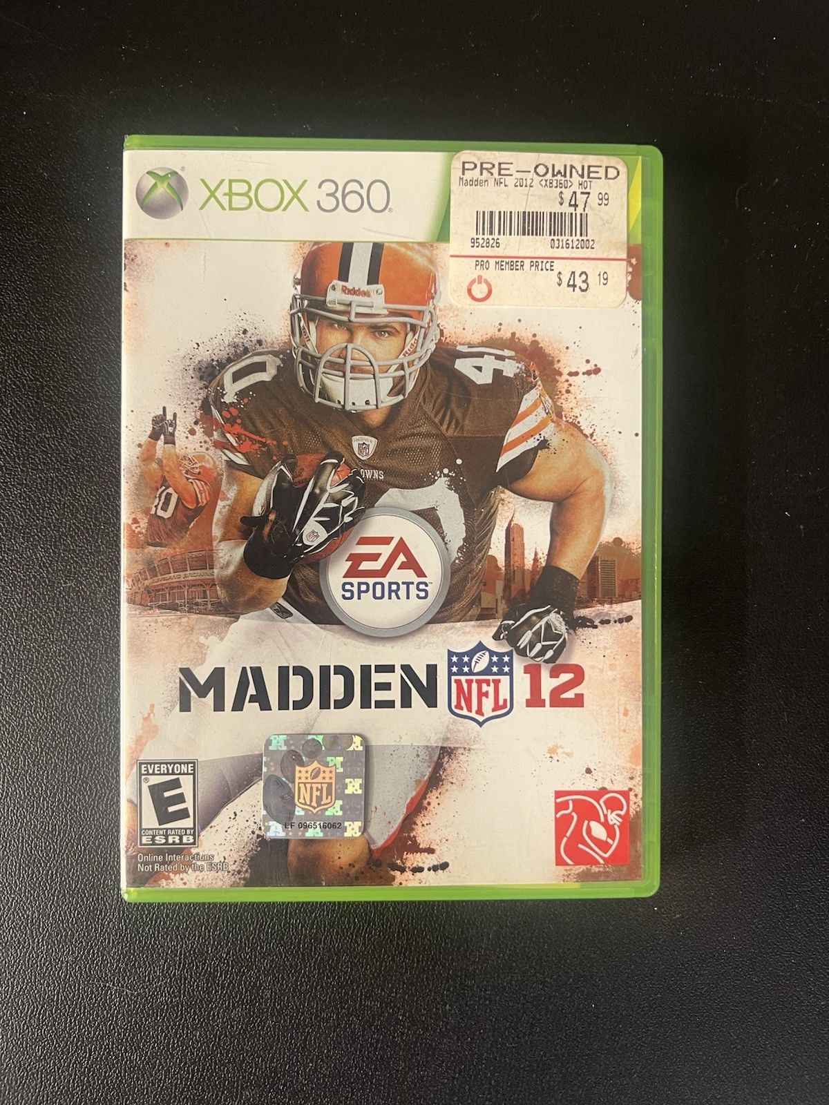 Madden NFL 12 (Microsoft Xbox 360, 2011) EA Sports Football Video Game NFL