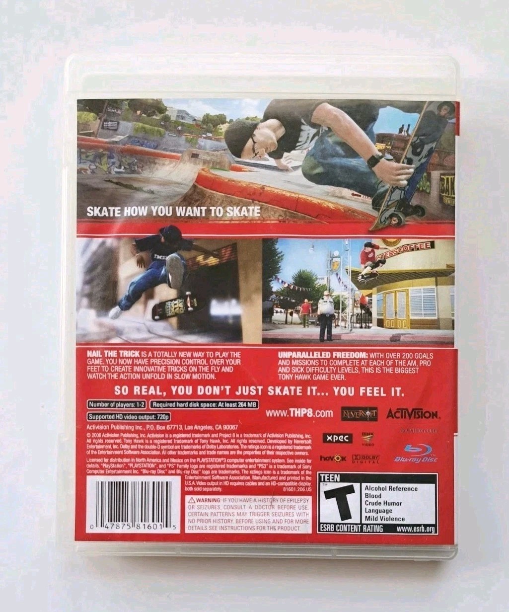 Tony Hawk’s Bundle Project 8, Proving Ground (Sony PlayStation 3, 2006-2010)