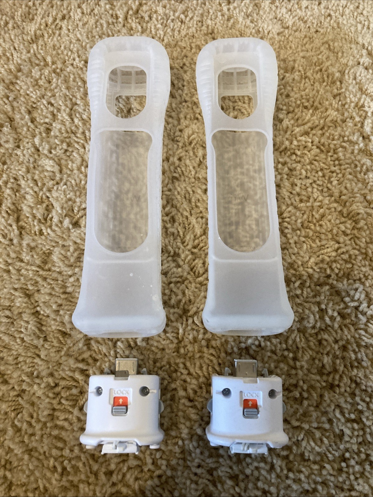 White Motion Plus Adapter NINTENDO WII Official OEM Genuine w/ Sleeve -White!