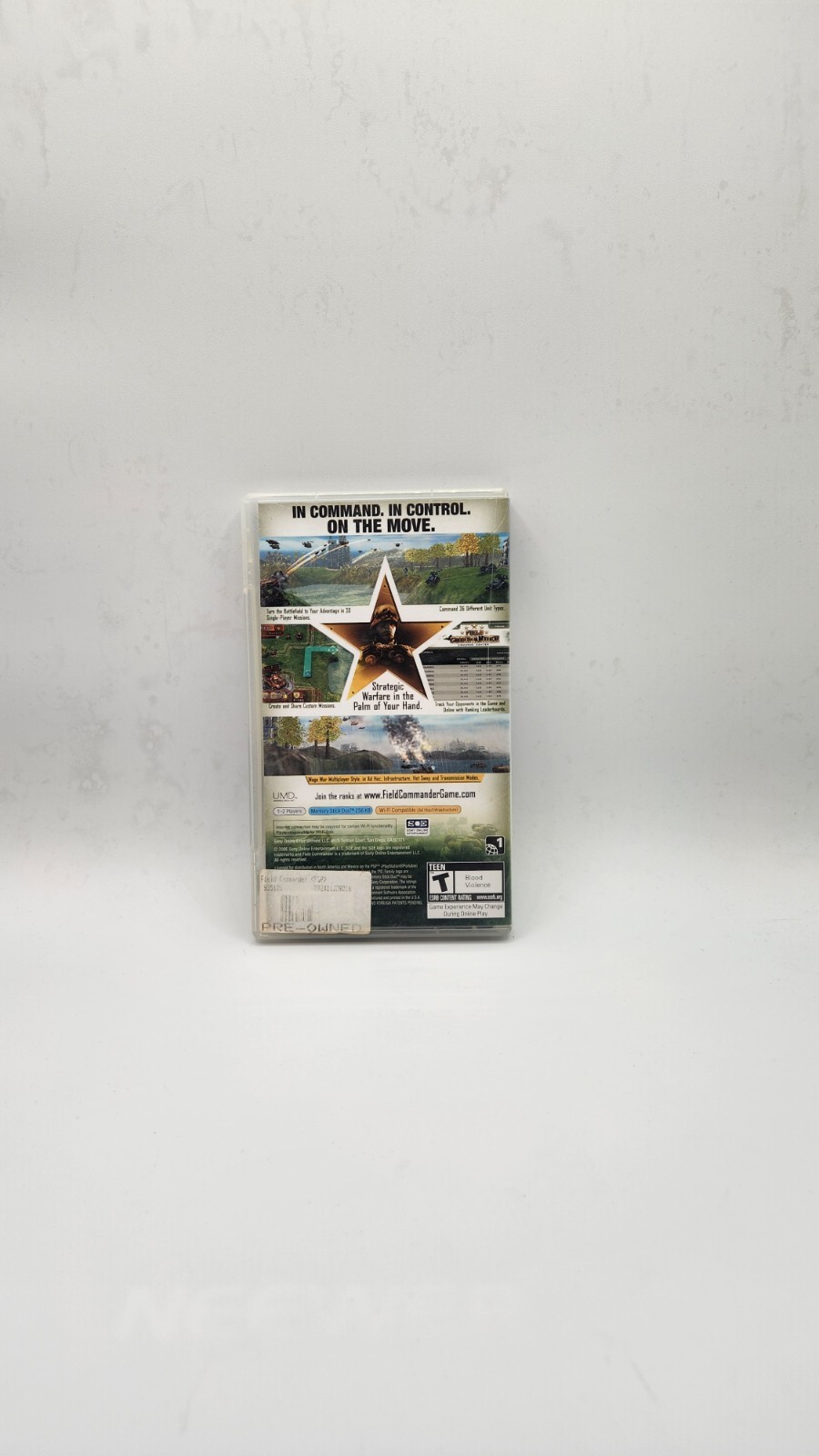 Sony Online Entertainment Field Commander PSP Manual Included