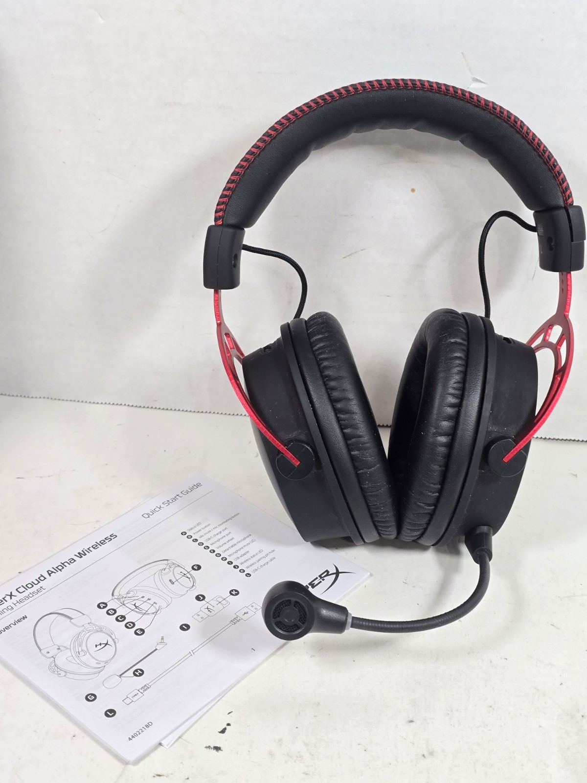 HyperX Cloud Alpha Wireless DTS 2.4GHz PC Gaming Headset Black (No USB Dongle)