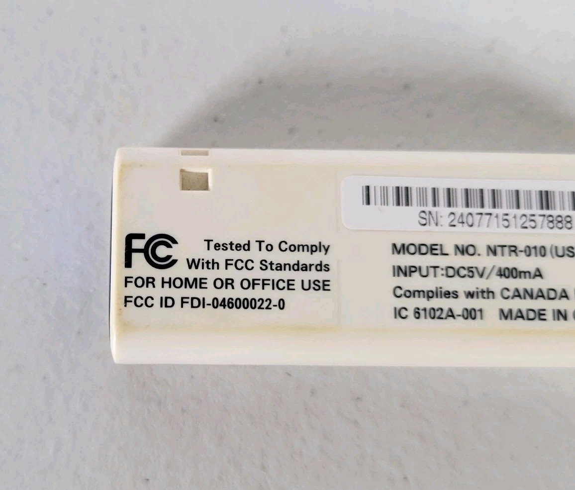 Nintendo Powered Buffalo Wii 3DS DS DSi Wi-Fi USB Connector NTR-010 Dongle Only