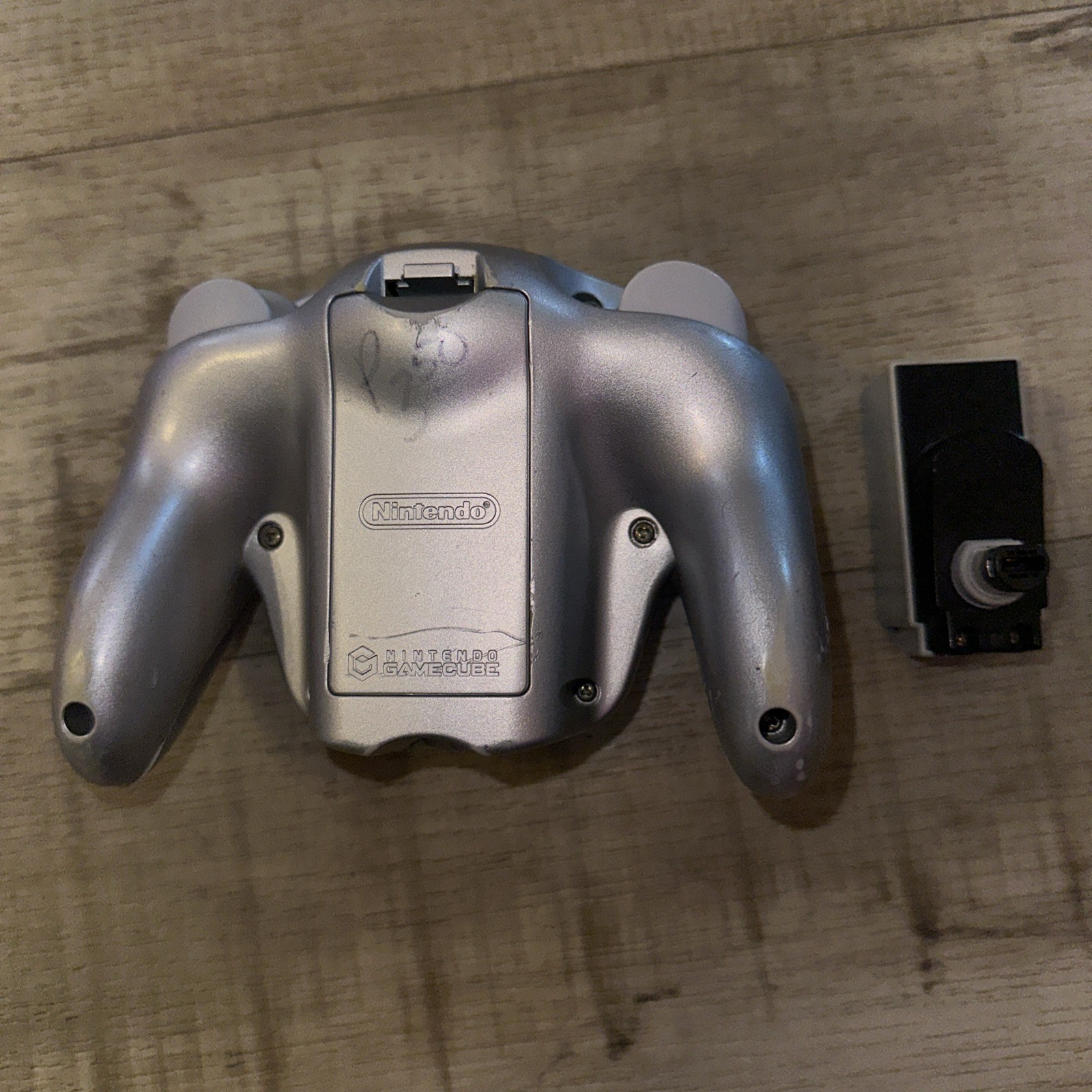 Nintendo Gamecube Wavebird Platinum Controller w/ Receiver -Tested & Working🔥🚢
