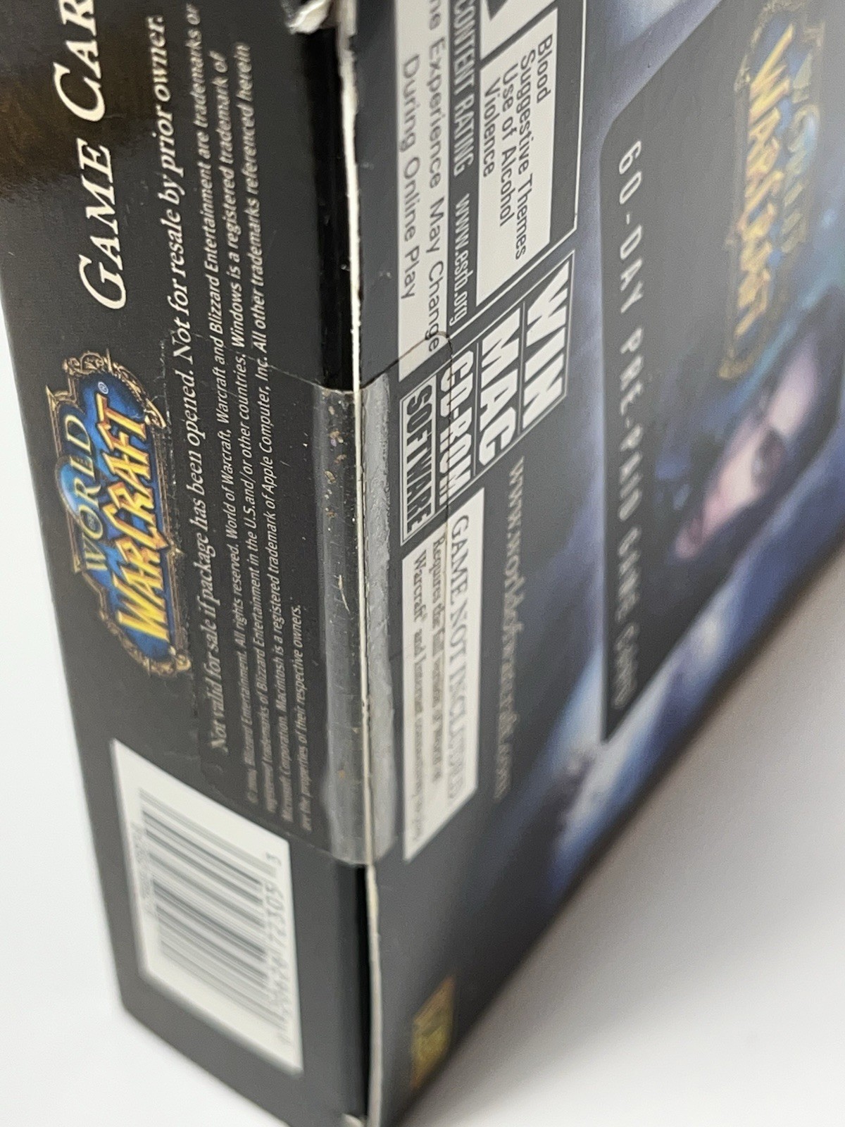VTG World of Warcraft 60 Day Pre-Paid Game Card Box SEALED Collectible READ
