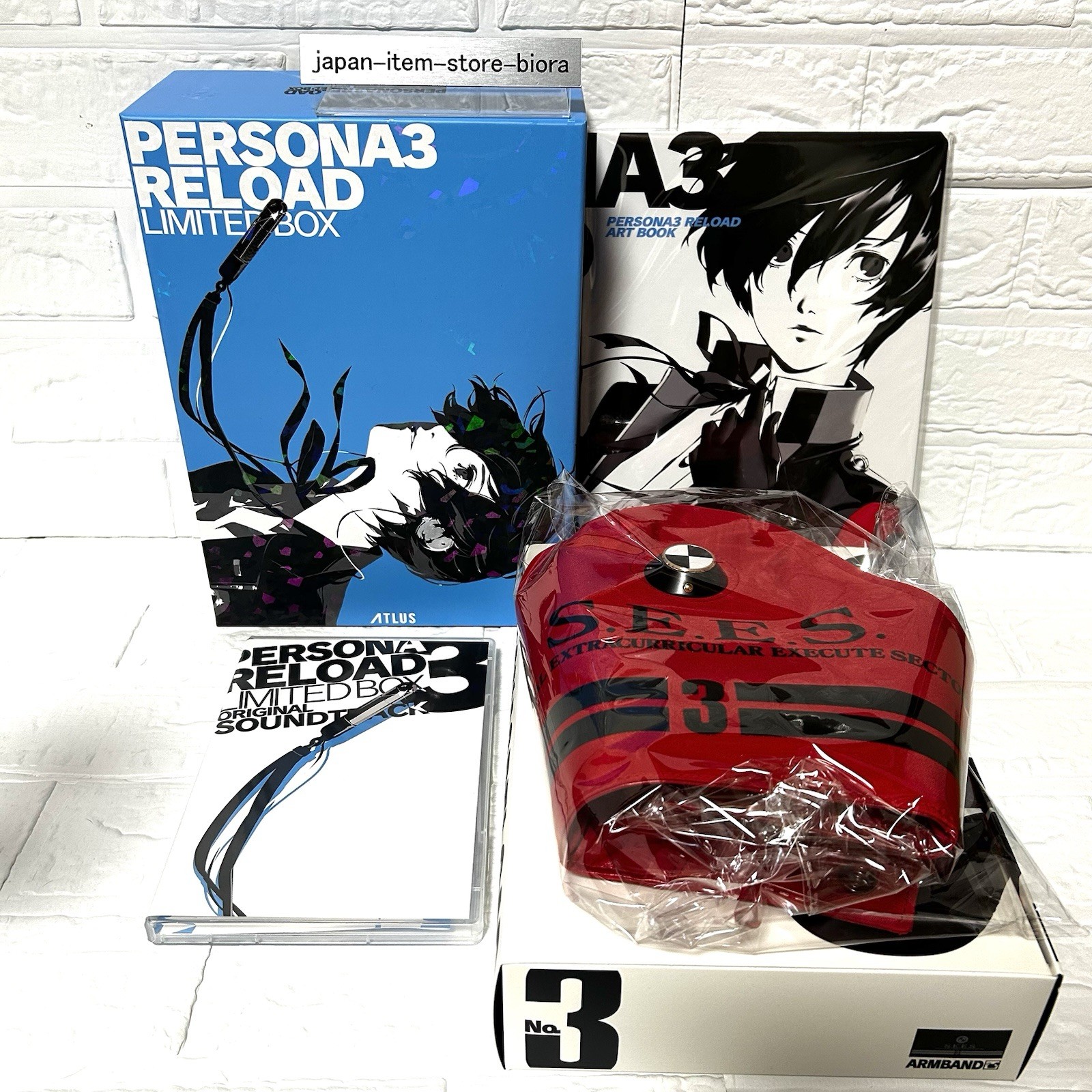 PERSONA 3 RELOAD LIMITED BOX ArtBook & Armband & SoundTrack Set