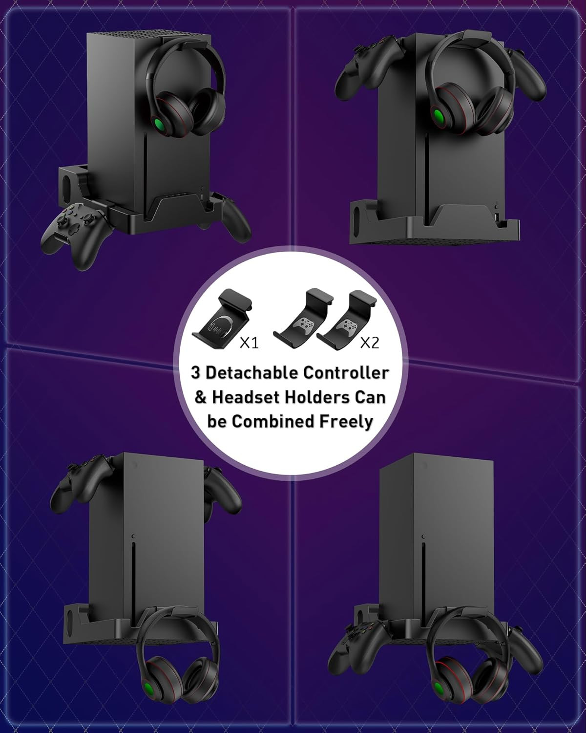 Wall Mount for Xbox Series X Console – Sturdy Wall Shelf Kit Load up to 45Lb, Du