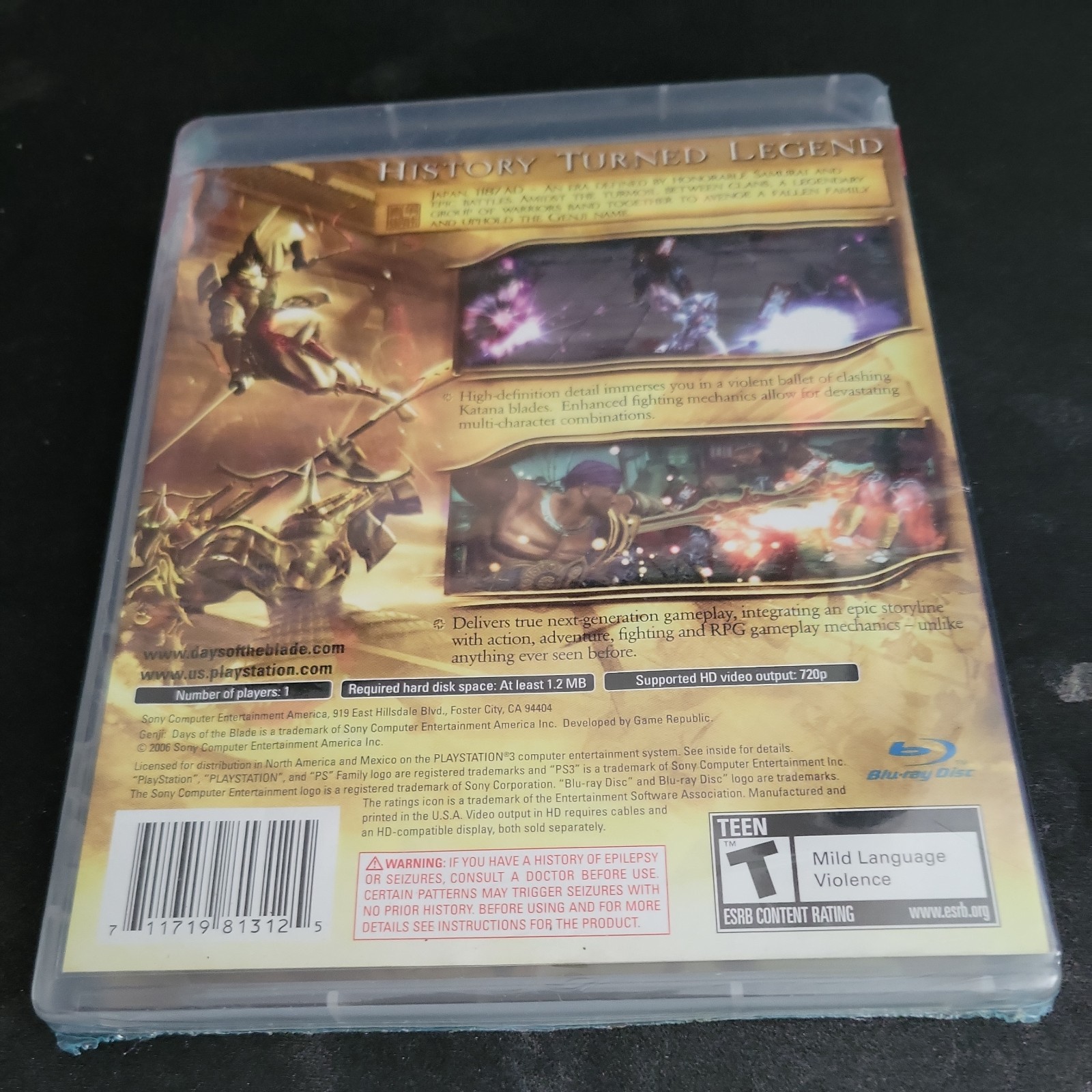 Genji: Days of the Blade – Sony PlayStation 3