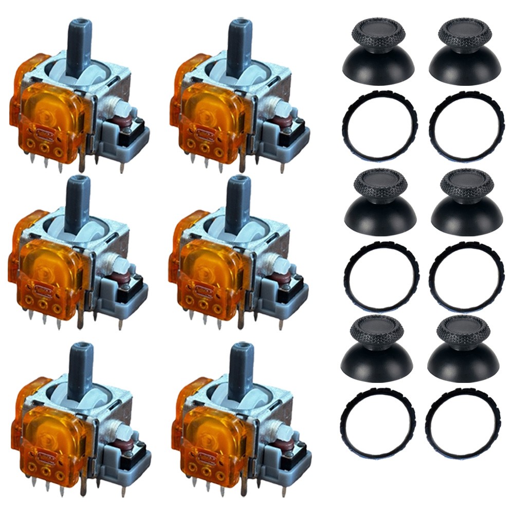 3Sets For PS5 Joystick Upgrade Anti Drift TMR Joysticks Thumbrigs And Rings USA