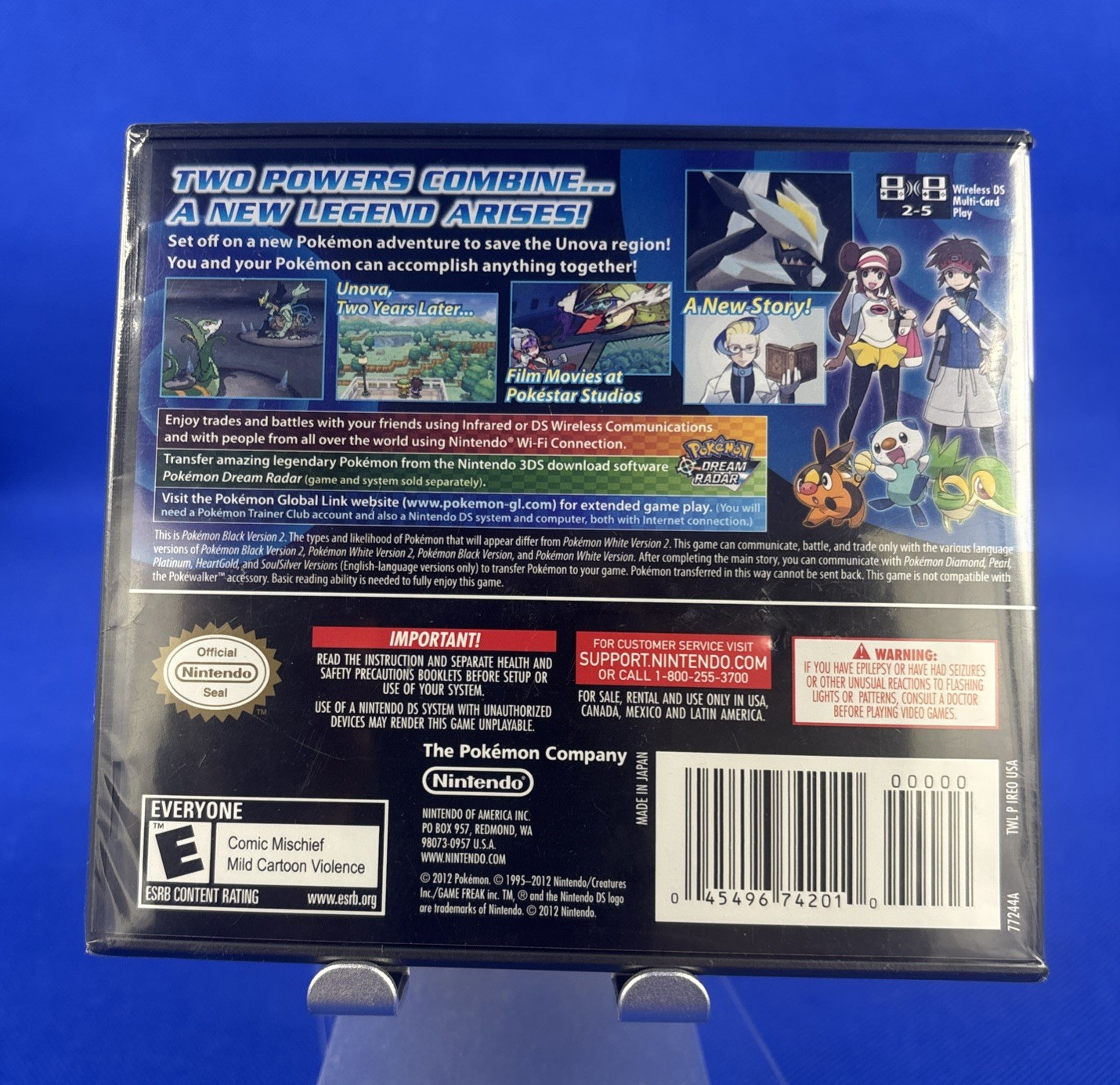 Pokémon Black Version 2 (Nintendo DS, 2012) FACTORY SEALED