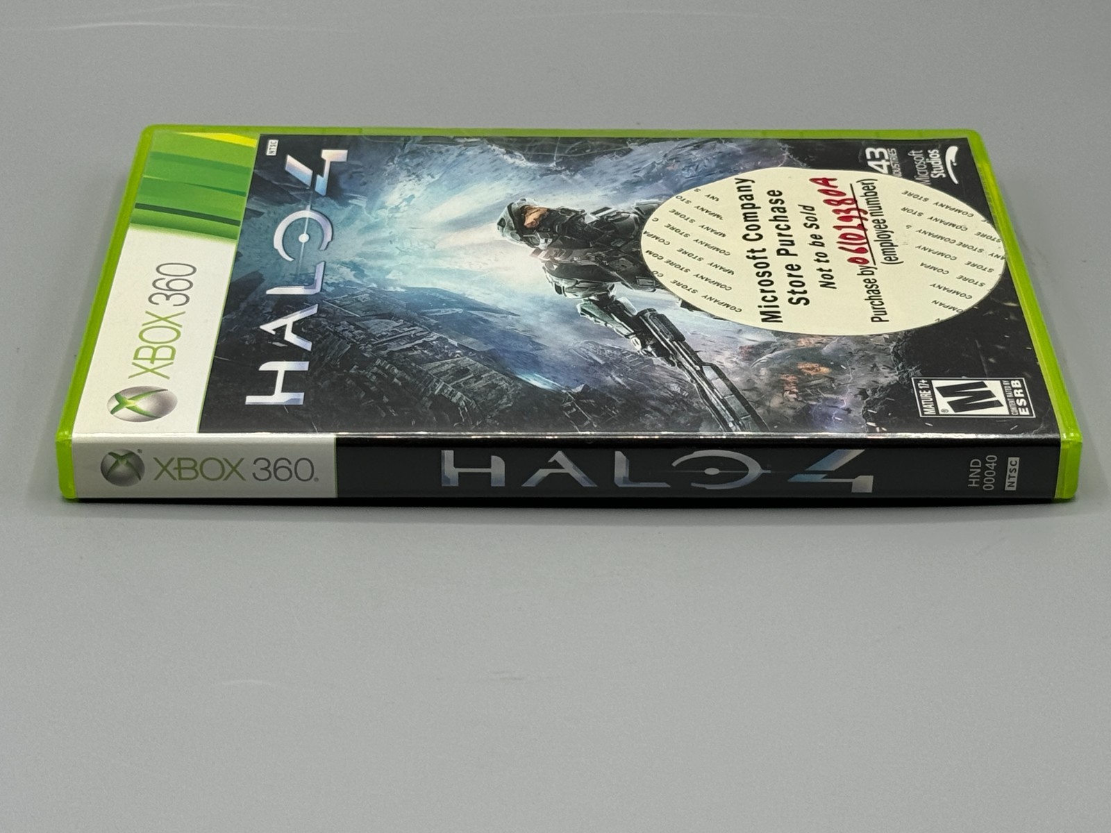 Halo 4 Microsoft Xbox 360 Employee Store Sticker Sealed New Authentic