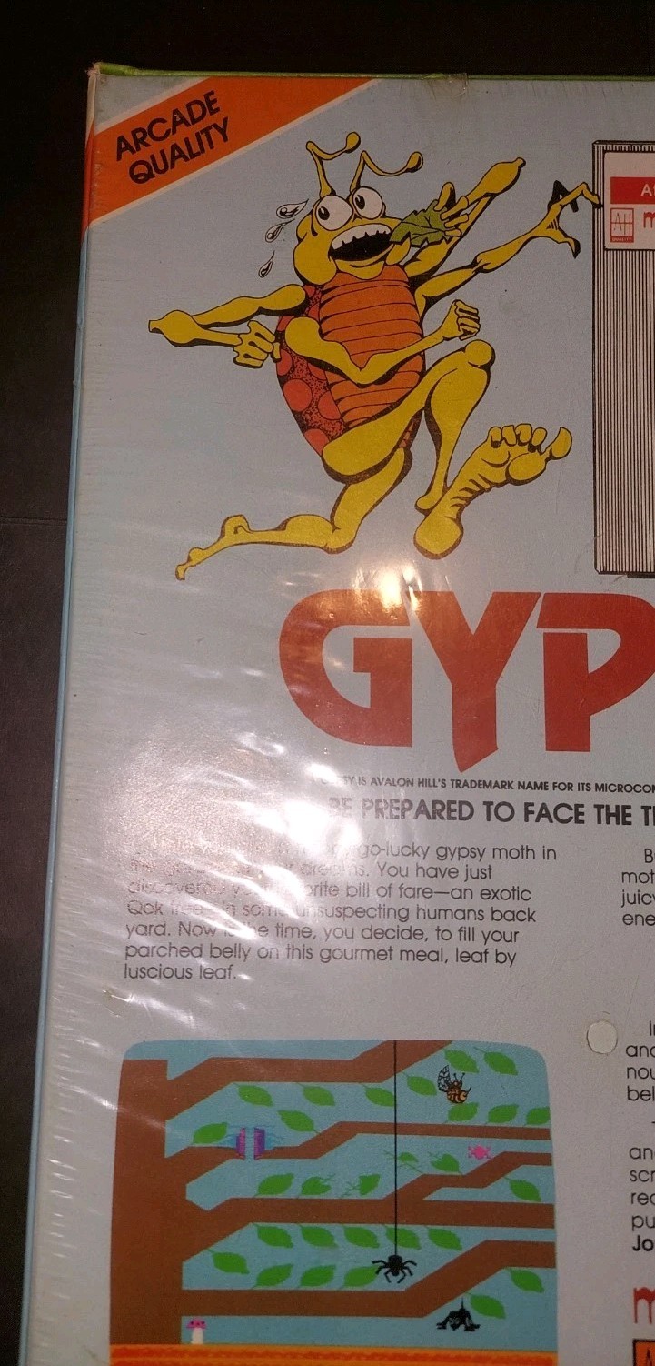 VINTAGE SEALED Gypsy (Atari 400/800, 1982) Avalon Hill Microcomputer Games Disk
