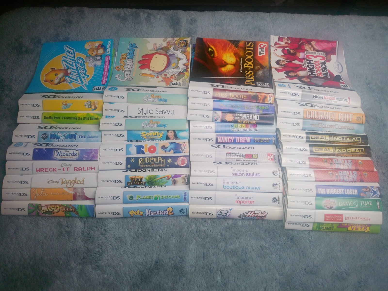 Lot of 38 Nintendo DS Cover Art Inserts – Original and Authenti – Free Shipping!
