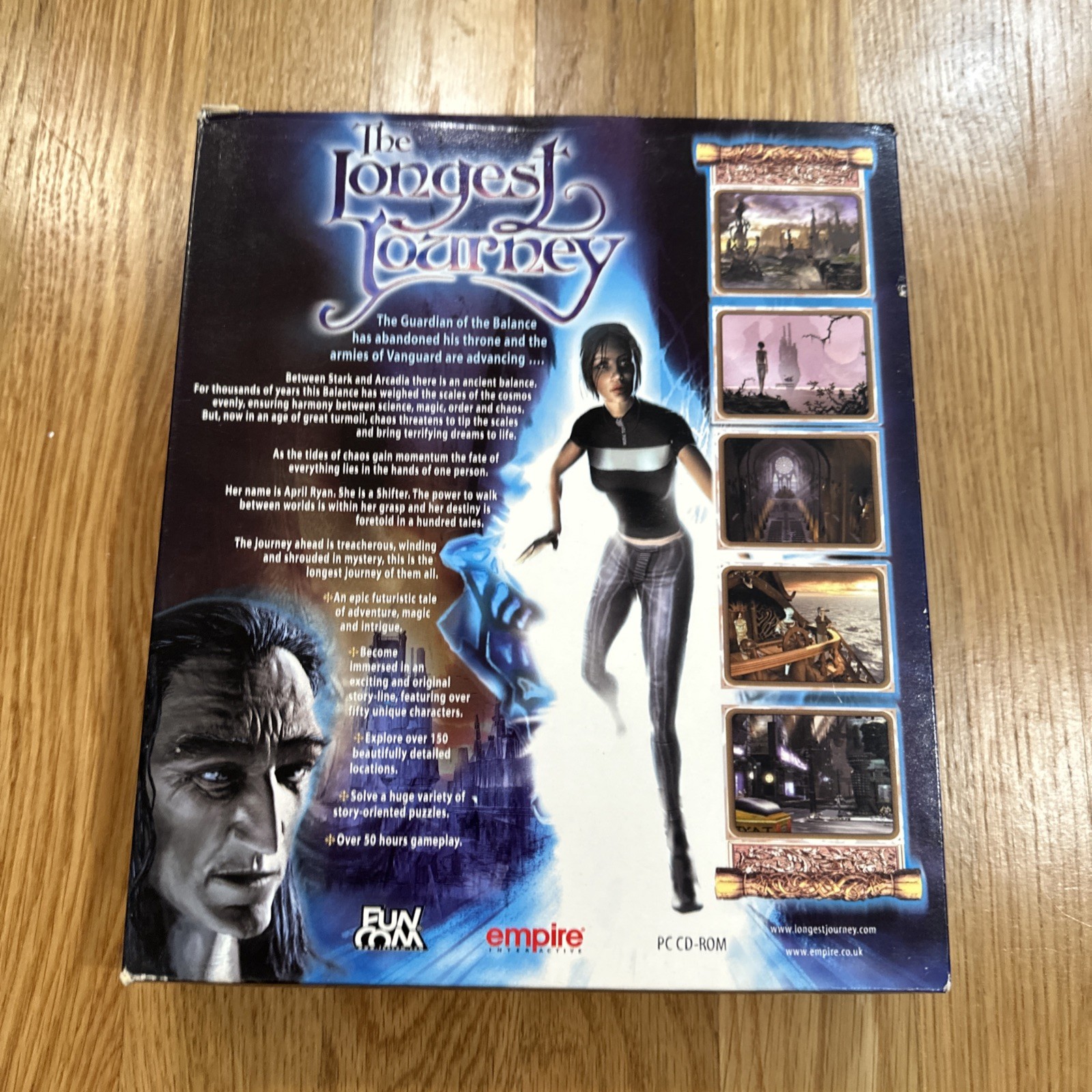 The Longest Journey PC CD ROM Funcom Empire Interactive – Complete Big Box