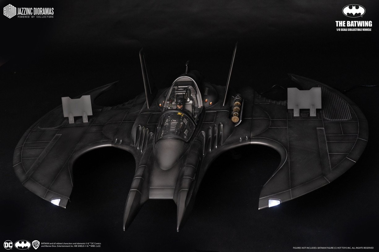 Jazzinc 52″ 1989 Keaton Batman BATWING 1/6 Scale Jet Plane Vehicle Hot Toys NEW