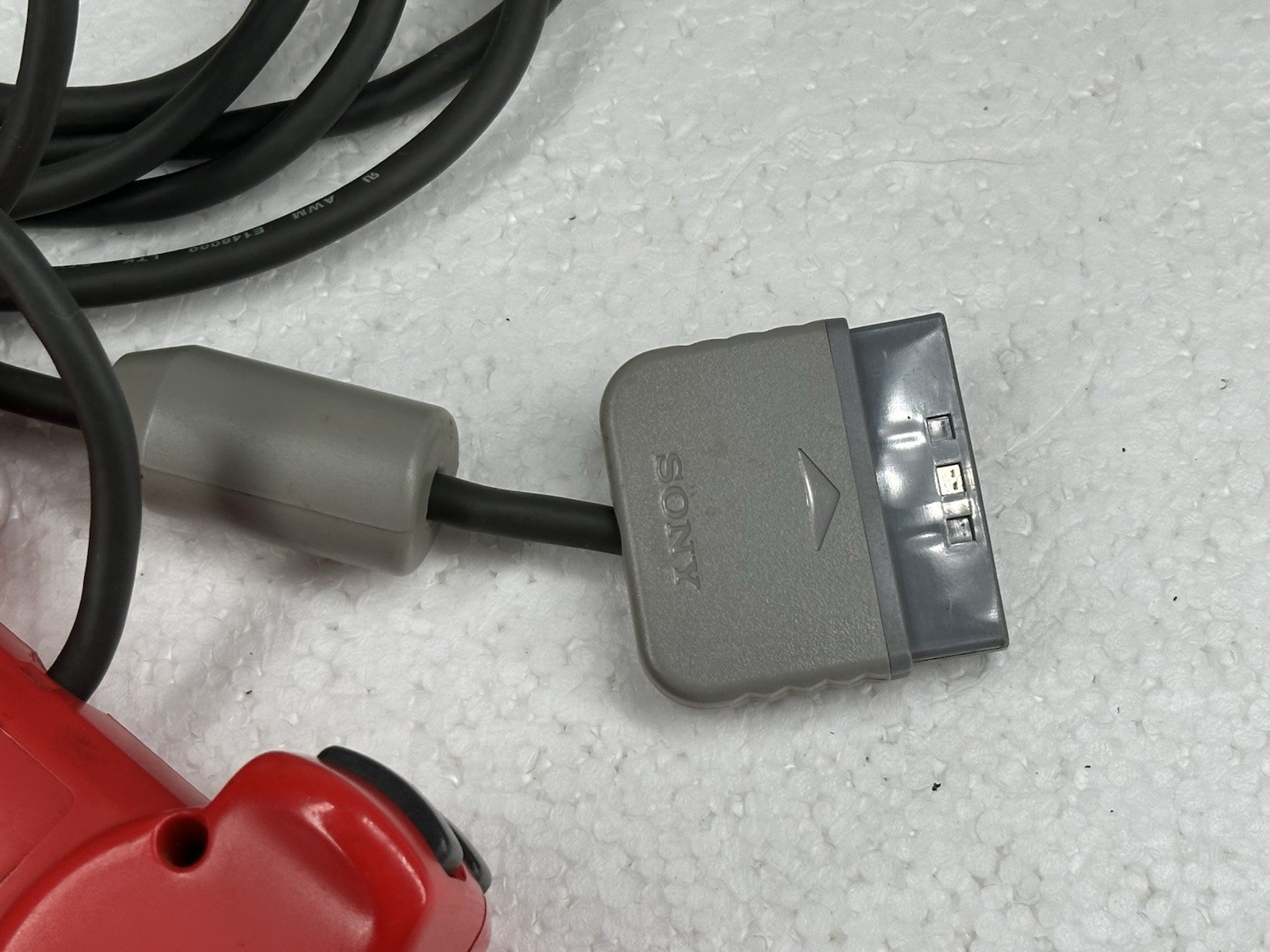 Official Sony PS1 Red Controller OEM SCPH-1080