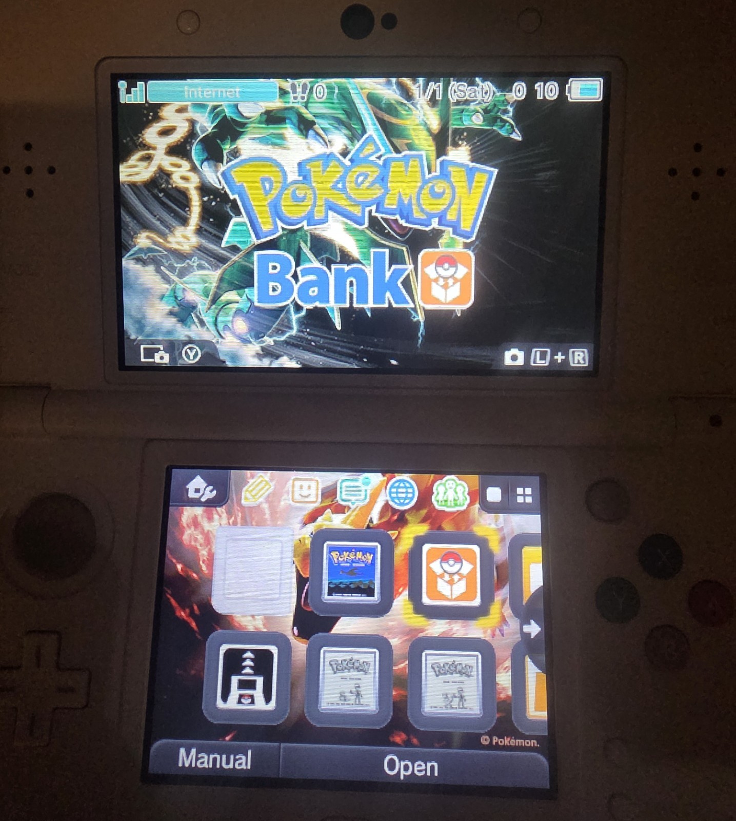 💥 New Nintendo 3DS Pokemon 20th Anniversary Edition System Box Plates Red Blue