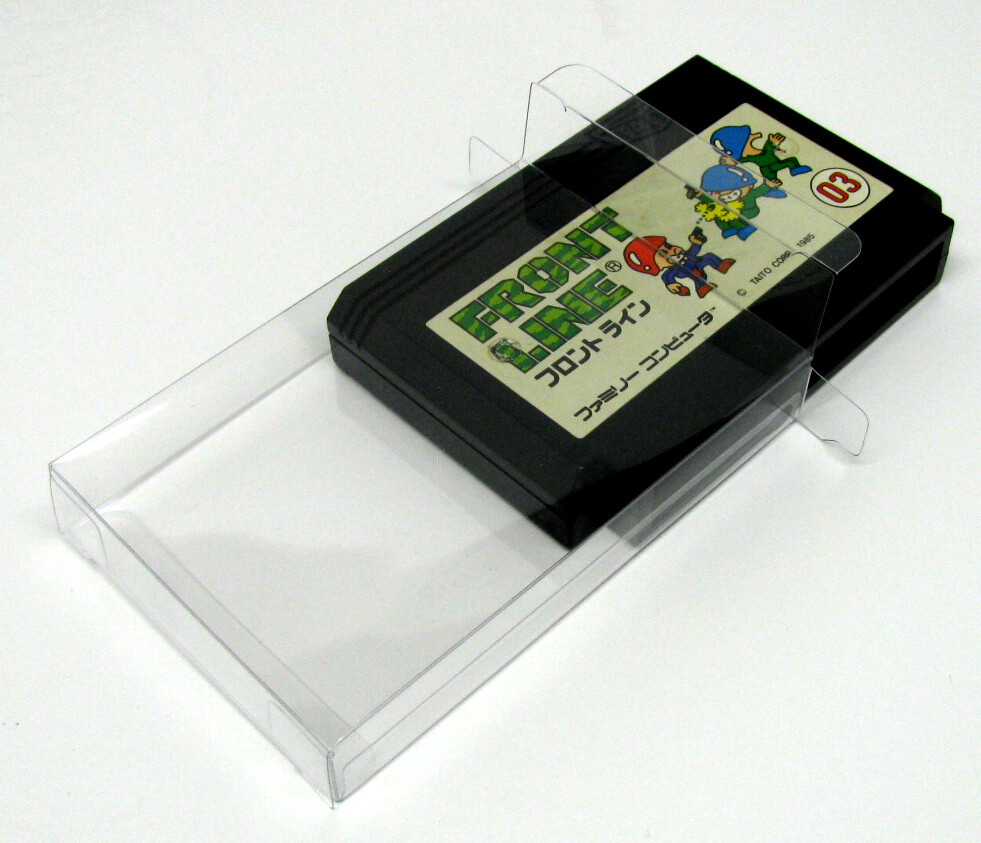 25X NINTENDO FAMICOM GAME CARTRIDGE – CLEAR PLASTIC PROTECTIVE BOX PROTECTORS