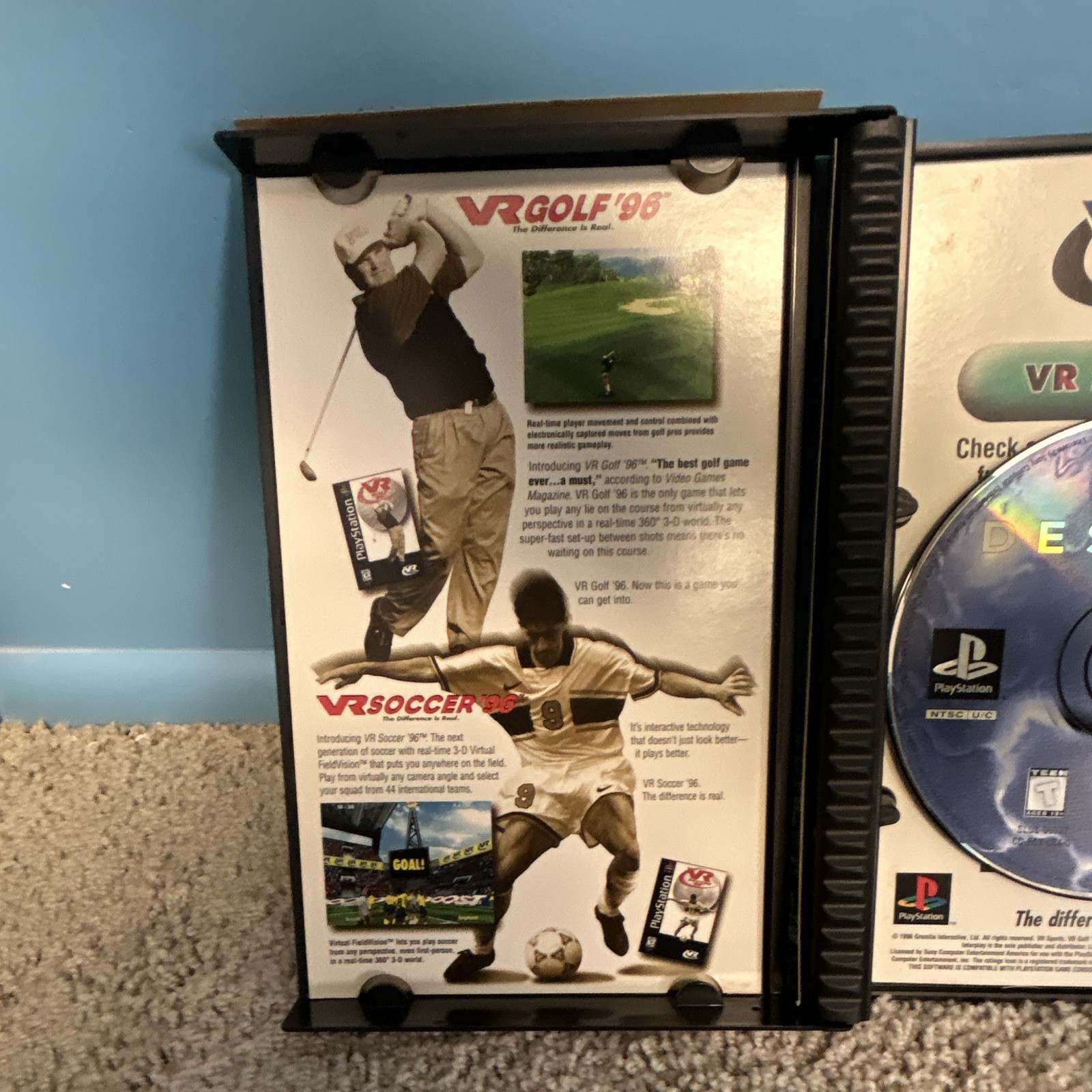 Interplay Descent PS1 1996 NTSC-U/C T Teen Shooter Manual Included