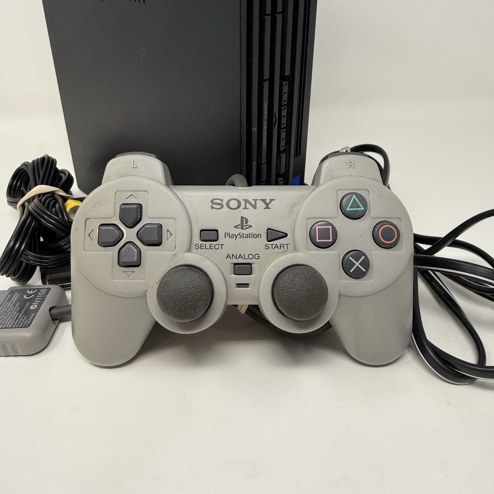Sony Playstation 2 PS2 Fat Console W/ Cables And Controller Tested And Working
