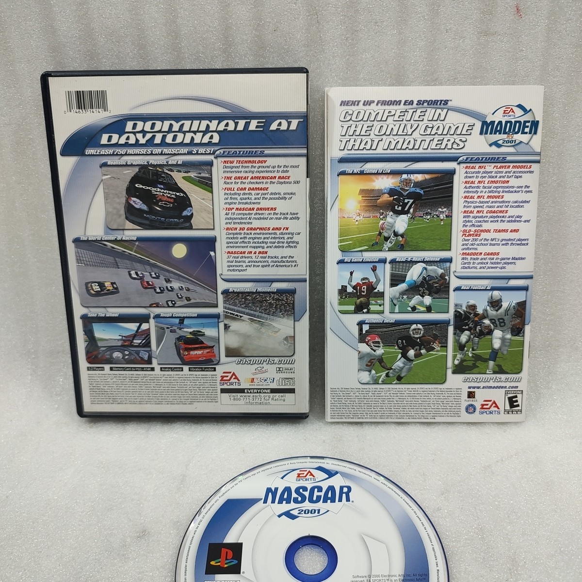 Nascar 2001 – Sony PlayStation 2 PS2 CIB Manual Money Back Play Guarantee