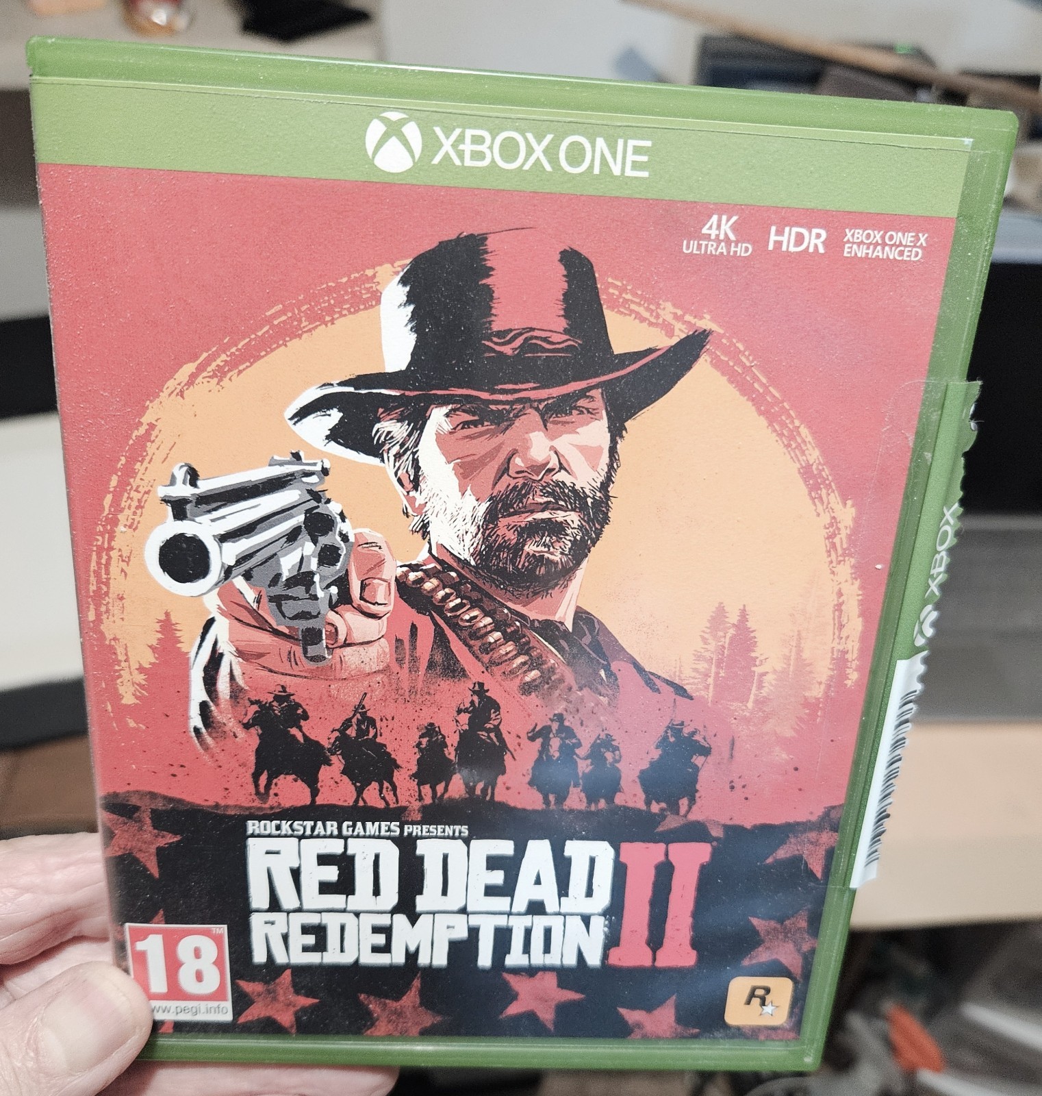 Xbox One Game Lot of 4 (Red Dead Redemption 2, Cyberpunk 2077) & Black Controlle
