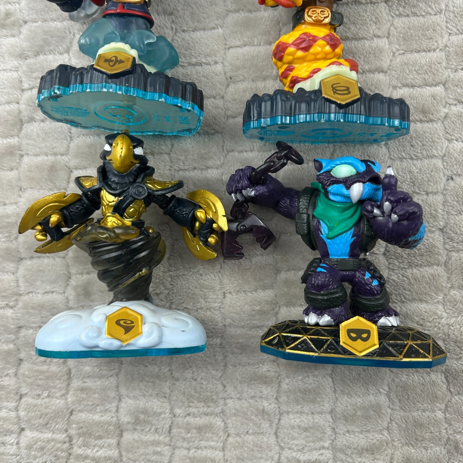 Skylanders Swap Force Lot Of 6 Blast Zone Grilla Drilla Night Shift Rattle Snake