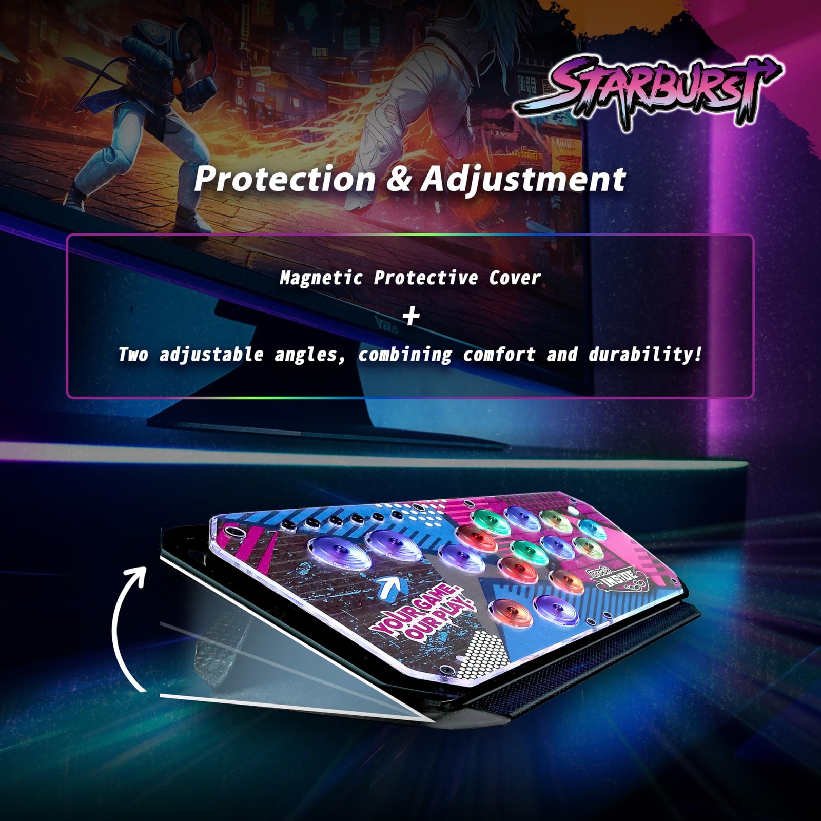 Brook Fighter Starburst All-Button Arcade Controller for PS5, PS4, Xbox Serie…