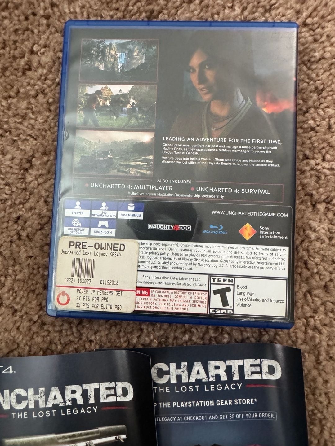 Uncharted: The Lost Legacy for PlayStation 4