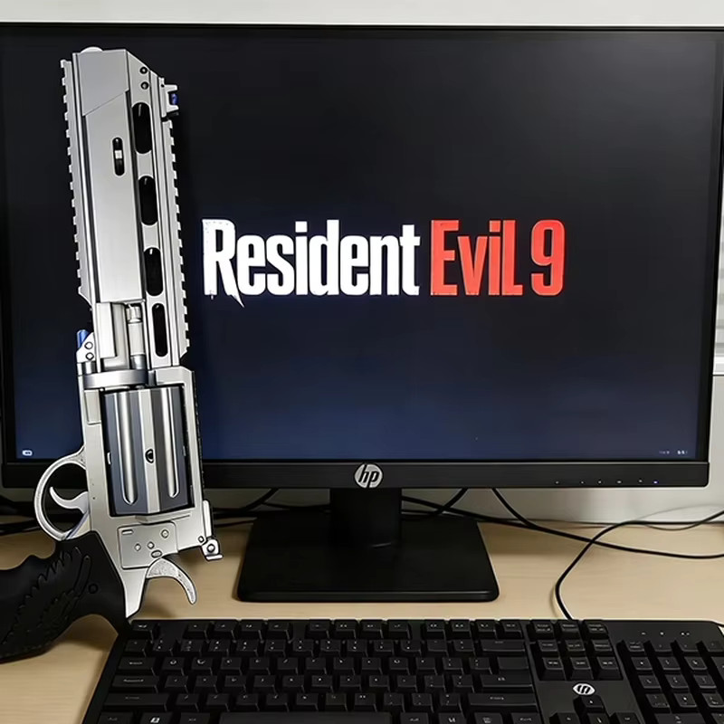 Resident Evil 9 Requiem Leon Revolver Weapon Replica Cosplay Prop Video Game