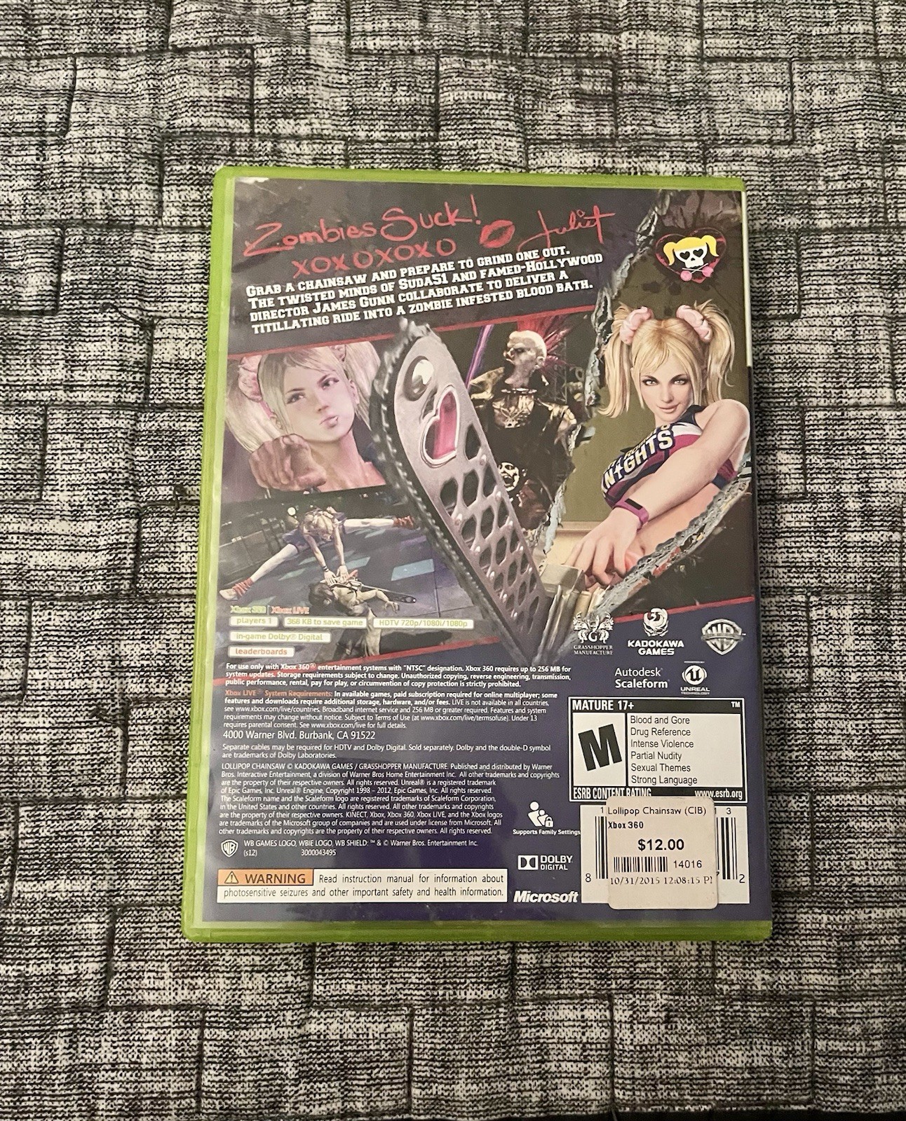 Lollipop Chainsaw Xbox 360 CIB