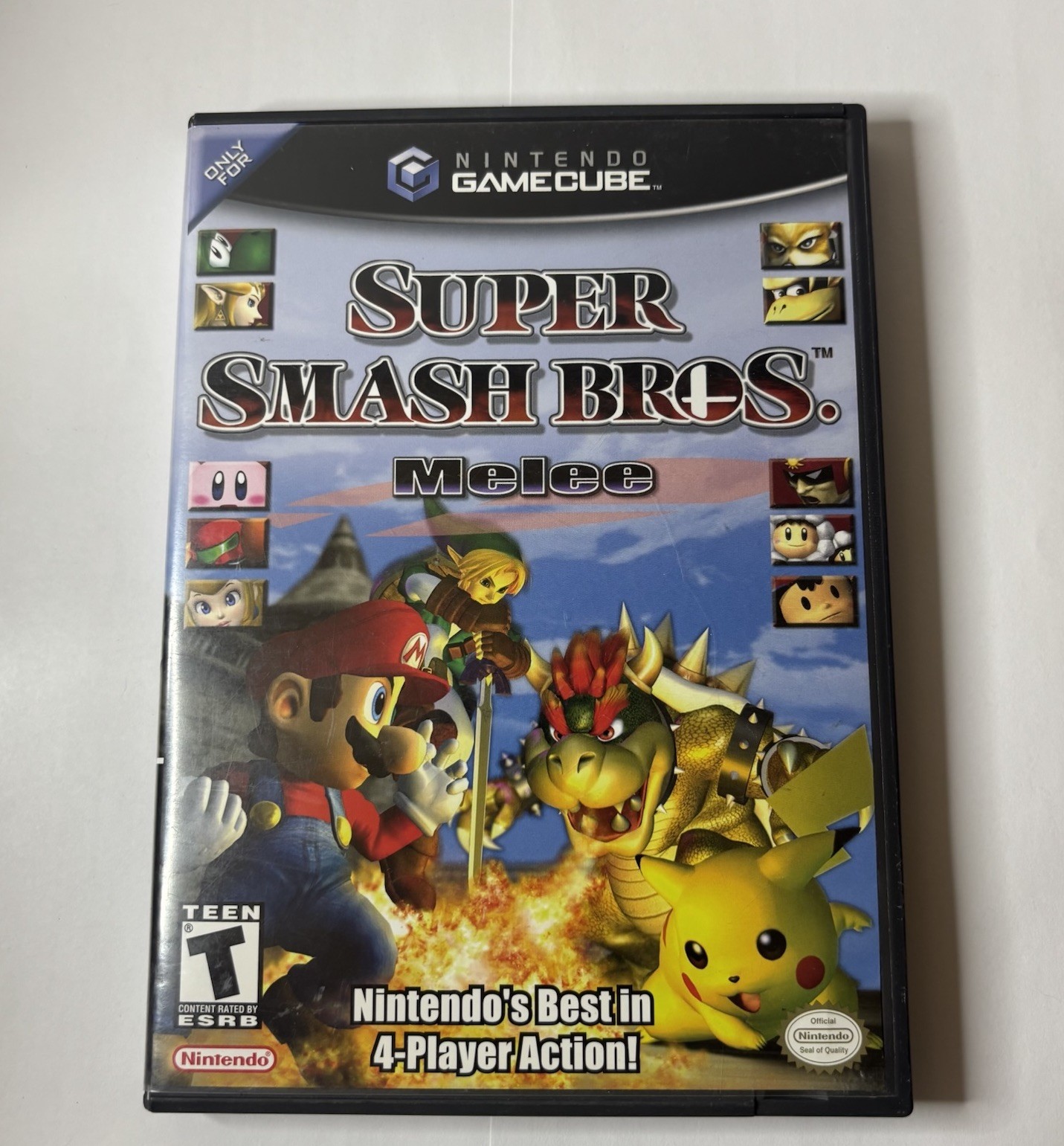 *NO GAME* Super Smash Bros Melee (Nintendo GameCube, 2001) OEM Case + Manual