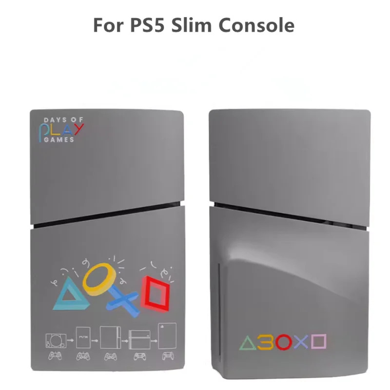 Faceplate Cover ABS Shell for Playstation 5 Slim (Disc Edition) Side Panel Plate