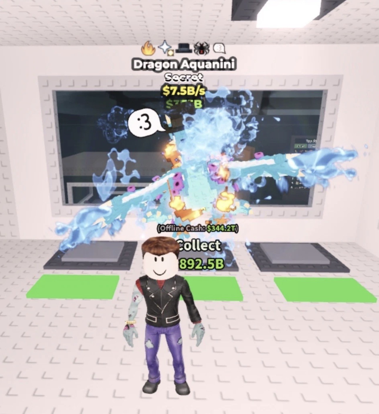 DRAGON AQUANINI SECRET – 7.5B/S – CLEAN TRAITS – STEAL A BRAINROT (SAB) Roblox