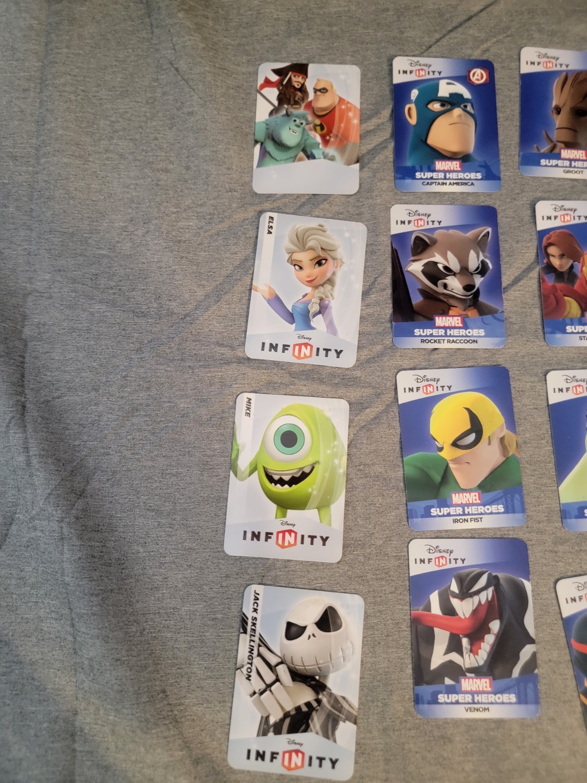Disney Infinity Character Card Lot Of 23 See Pictures For Characters