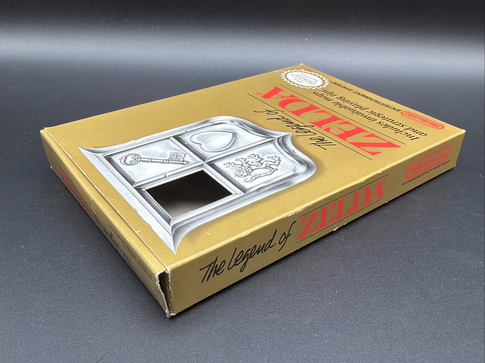 The Legend Of Zelda Oval Seal Box Original Nintendo Entertainment System NES CIB