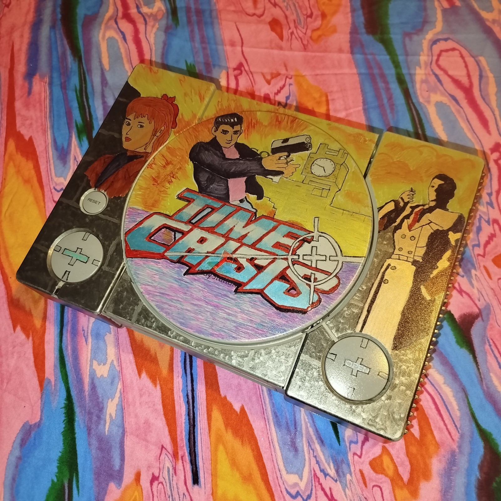 CUSTOM Time Crisis Project Titan PS1 Bundle Console + Namco GunCon + Controller