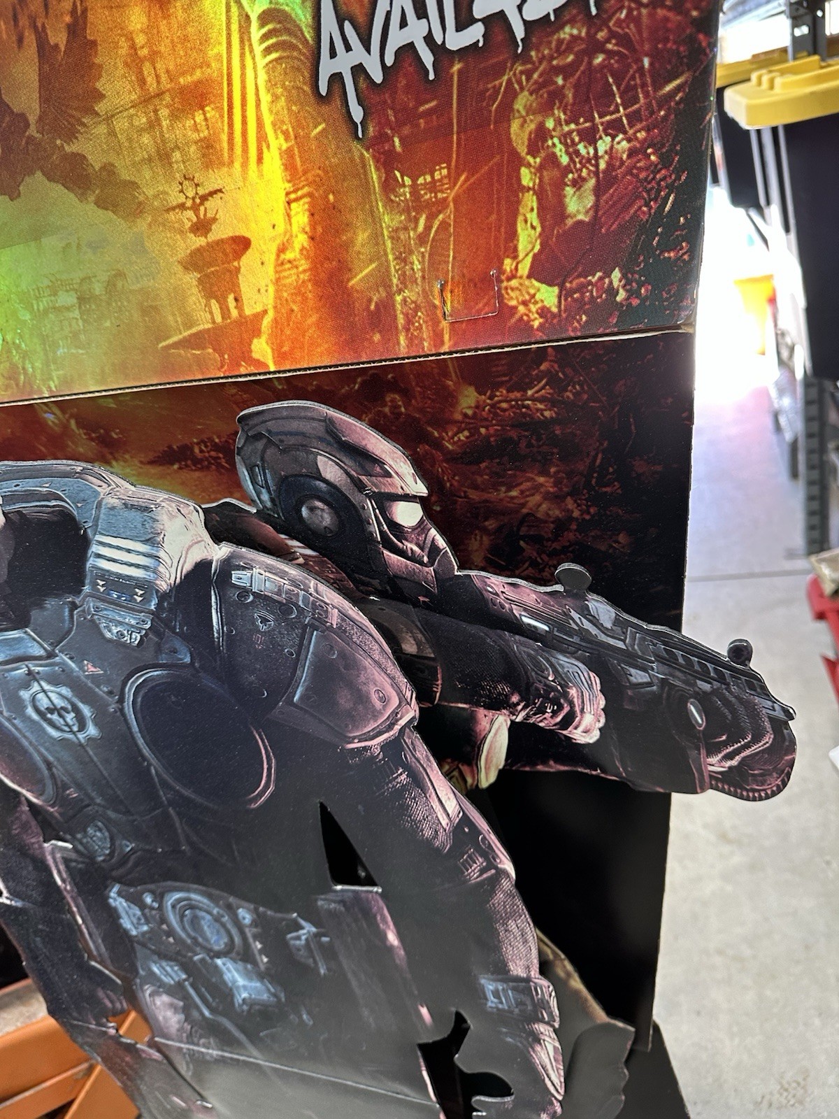 Gears of War Gamestop Store Display Standee Xbox One Game 5FT Marcus Fenix Promo