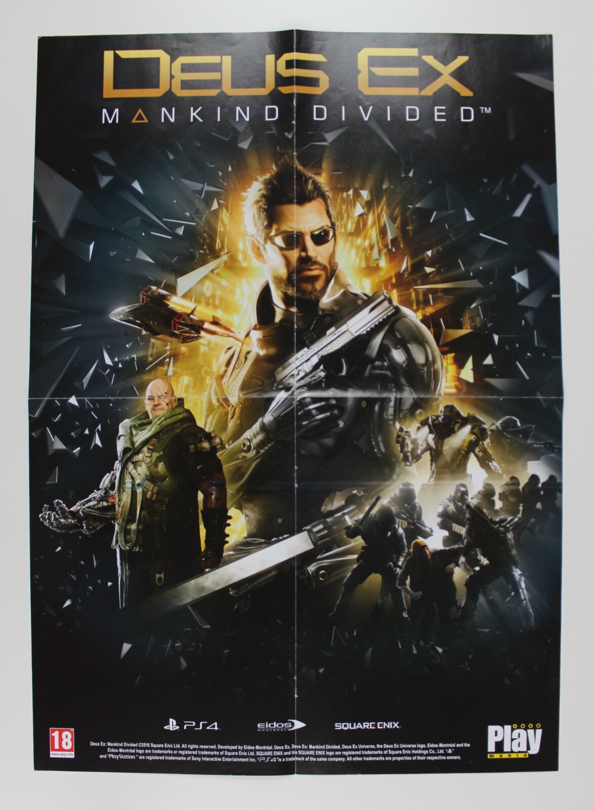 2016 DEUS EX MANKIND DIVIDED Double-Sided Poster 54 x 38 cm (21.1″ x 15″) Spain