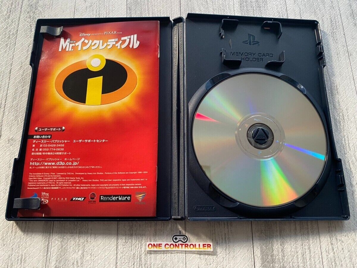 SONY PlayStation 2 PS2 Kingdom Hearts ⅠⅡ & Final Mix Mr .Incredible from Japan
