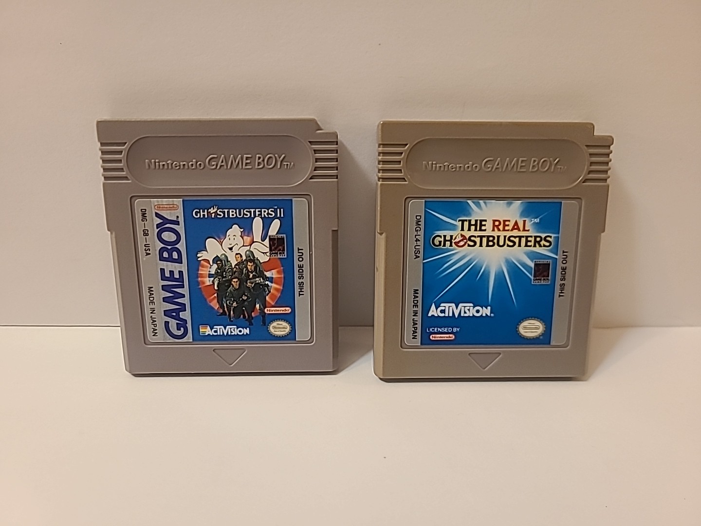 The Real Ghostbusters And Ghostbusters 2 Nintendo Game Boy, Authentic 2 game Lot