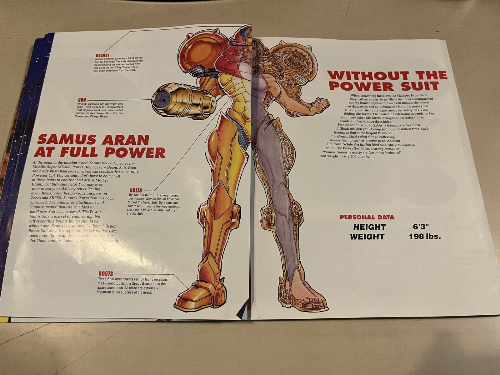 Official Super Metroid Nintendo Player’s Strategy Guide w/ Fold-Out Map SNES