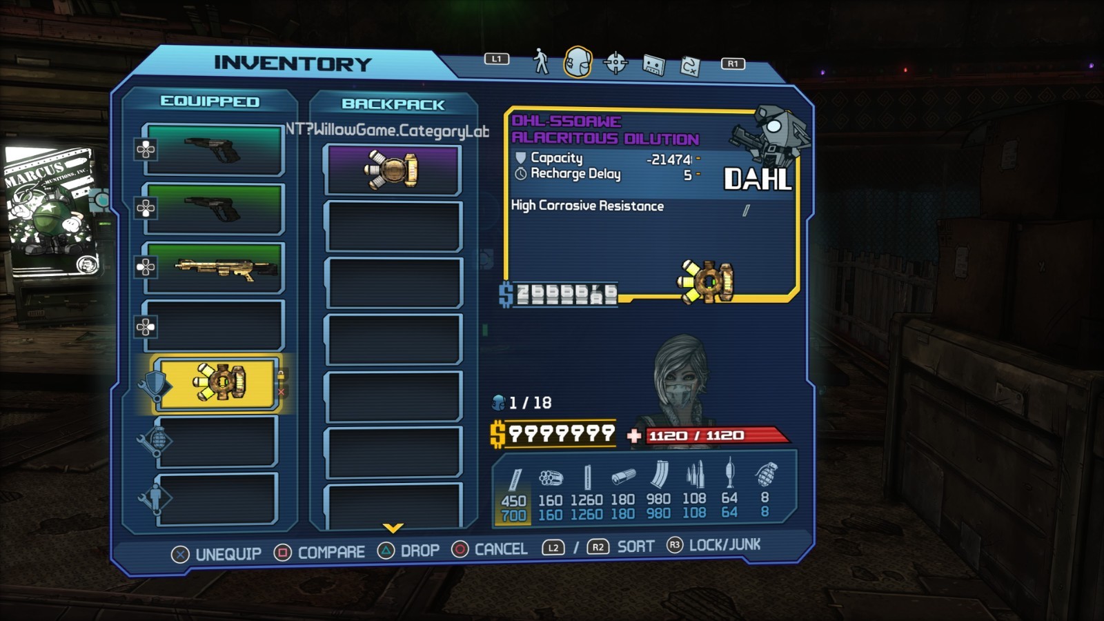 ( No Game ) Borderlands 1 -godmode 1 kill weapons- Ps4,Ps5