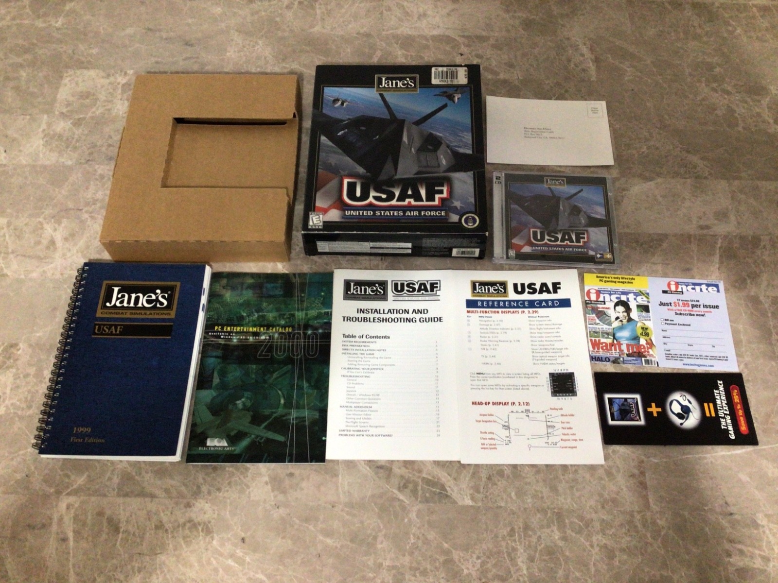 USAF United States Air Force PC 1999 Big Box Combat Simulator Windows 98 & 95